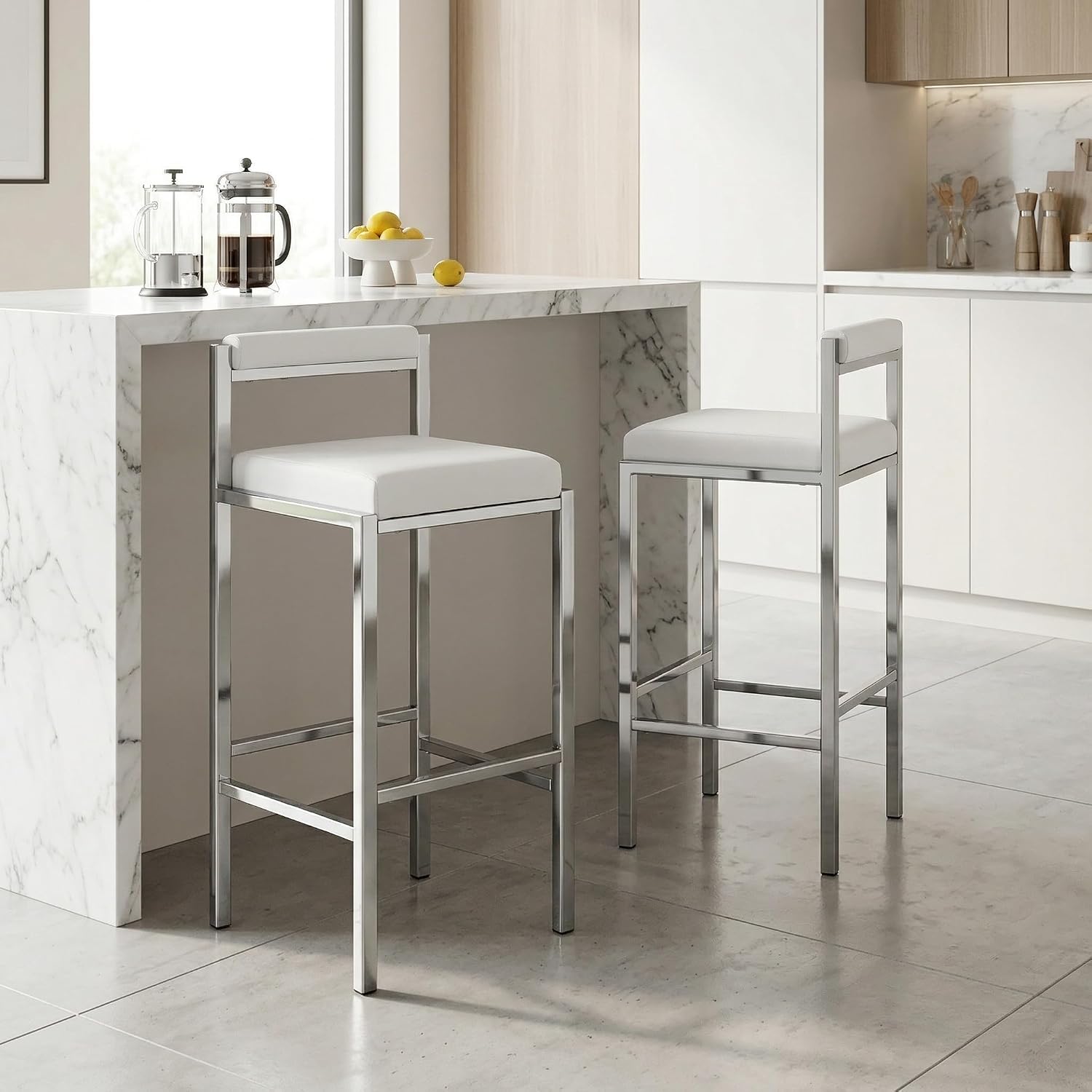 Home Bar Stools - Juego de 2 taburetes de bar,