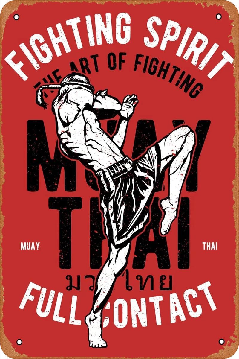 Home Bar And Gym - Letrero Metálico Retro de Artes Marciales
