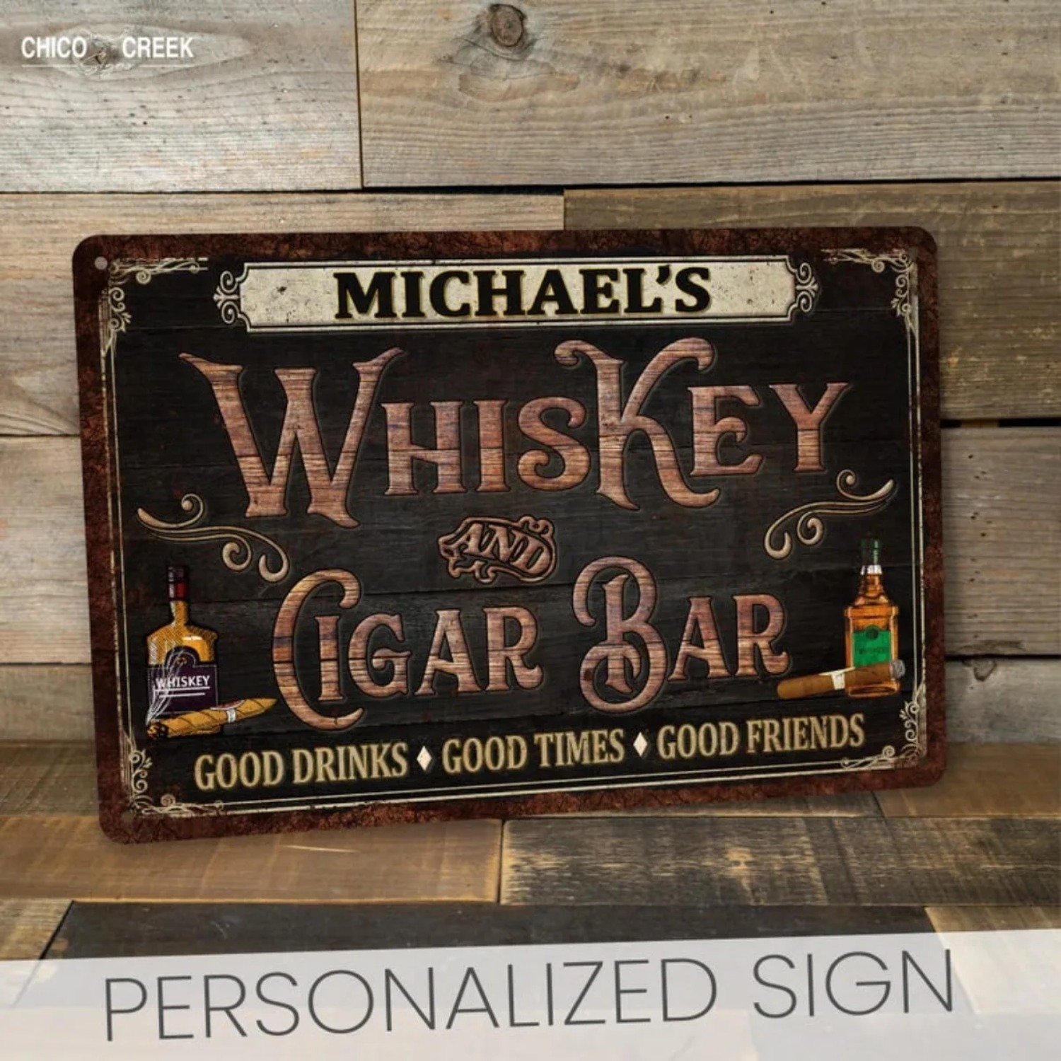 Home Bar Signs - Letrero Personalizado Vintage para Bar de