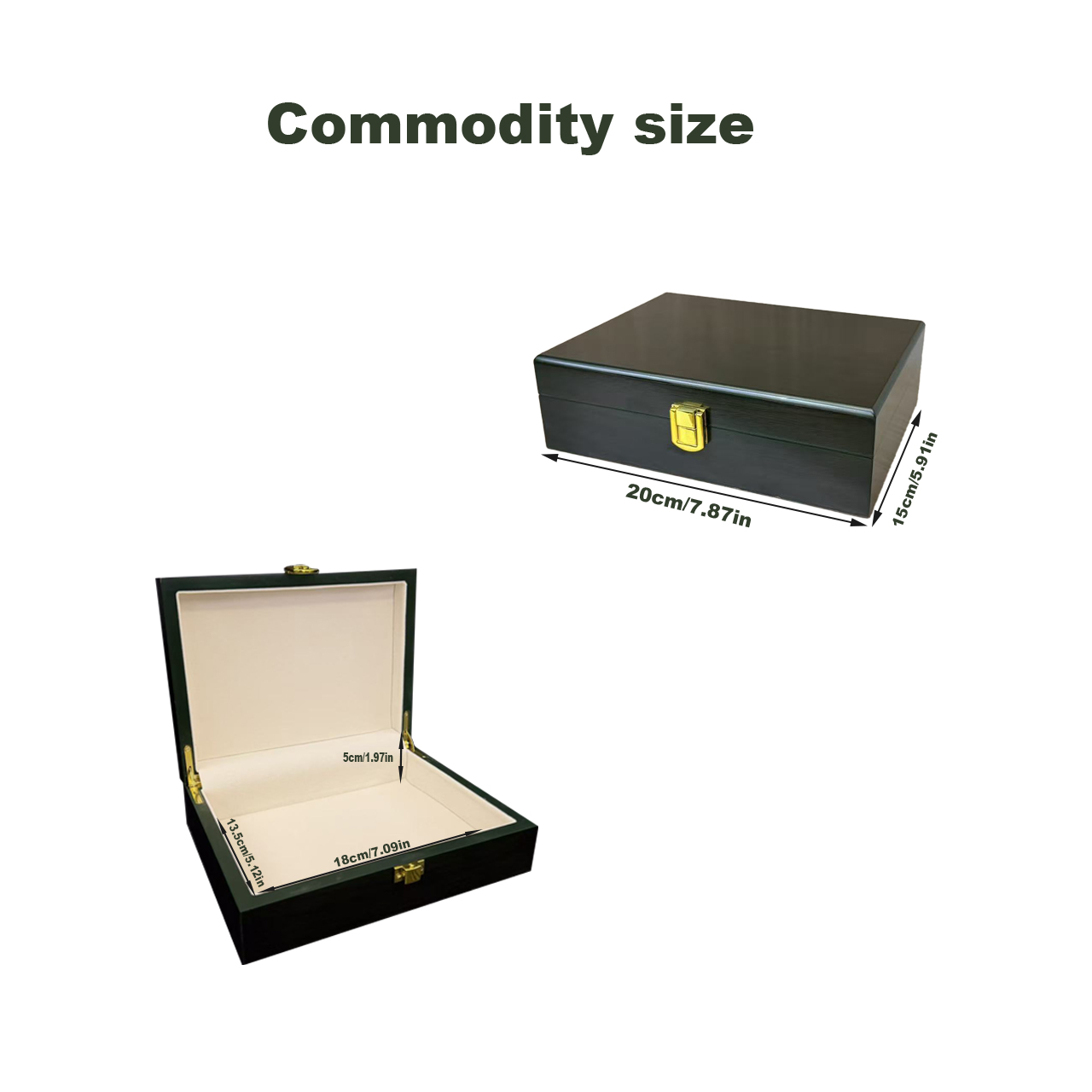 Caja de Joyería de Madera Verd - Bar Cart Gold reseña y precio