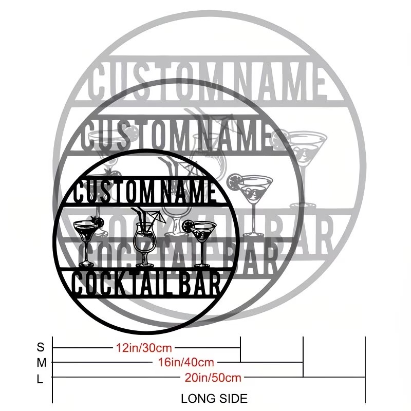 Letrero Personalizado para Bar - Home Bar Cafe reseña y precio
