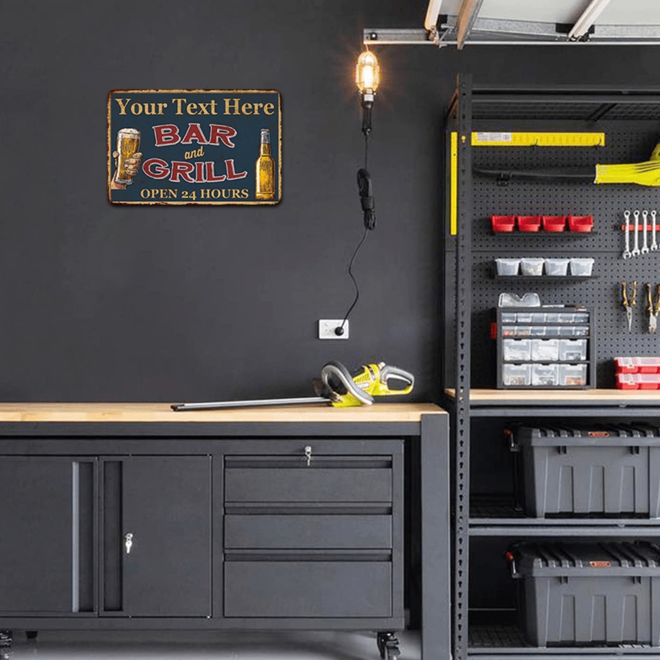 Letrero Metálico de Aluminio P - Home Bar Signs reseña y precio