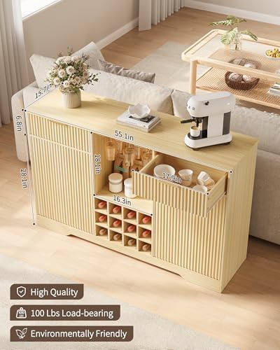 Mueble Bar para Vinos Acanalad - Home Bar And Cabinet reseña y precio