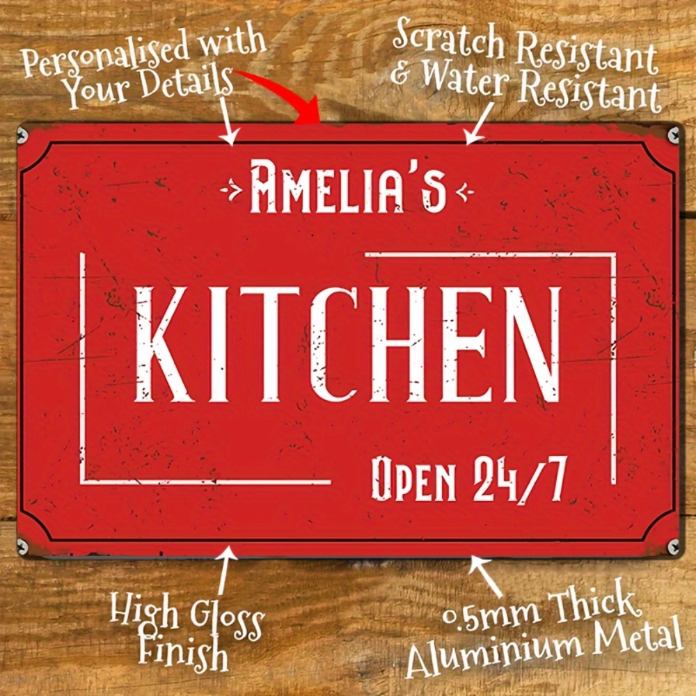 Letrero de pared de cocina per - Home Bar Signs reseña y precio