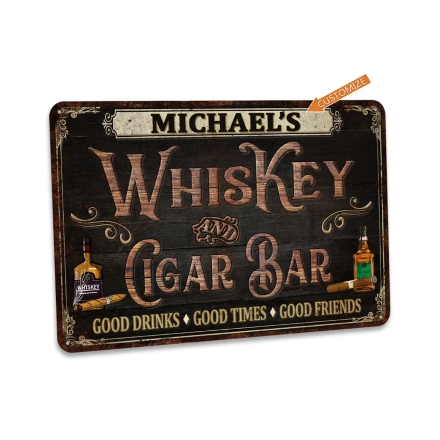 Letrero Personalizado Vintage  - Home Bar Signs reseña y precio
